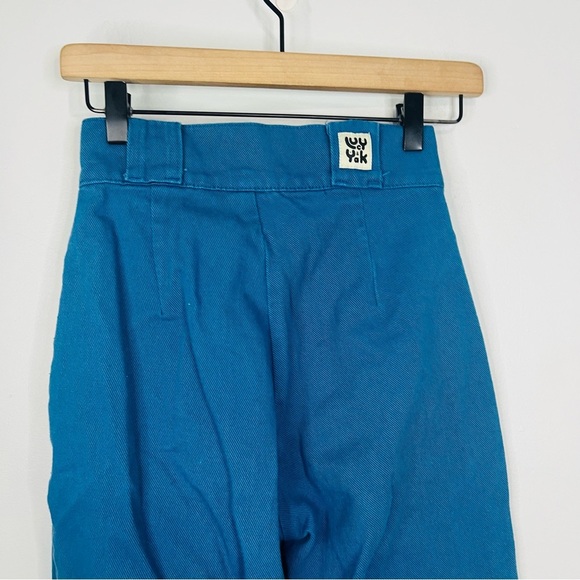 Lucy & Yak Blue Logan Straigh Wide Leg Pants size 24 - Picture 5 of 9